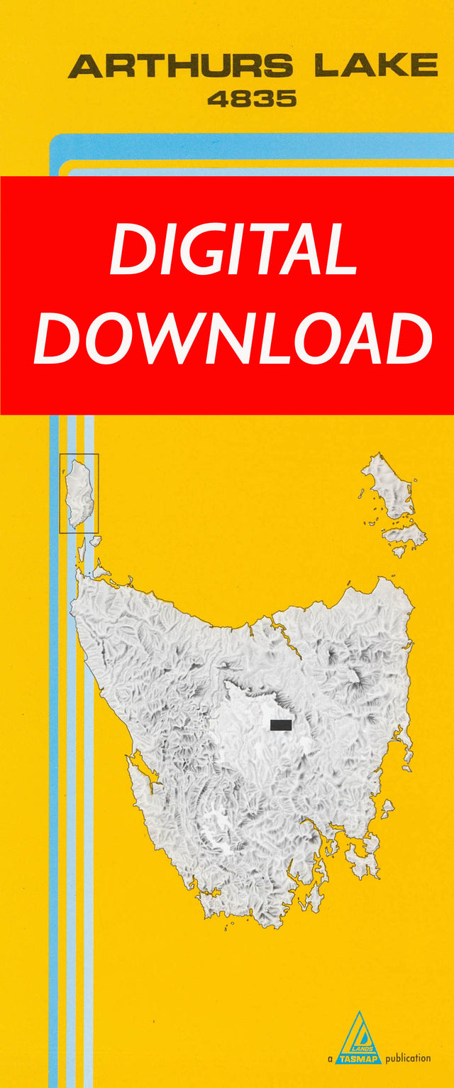 Cover of digital Arthurs Lake 4835 1:25 000 map