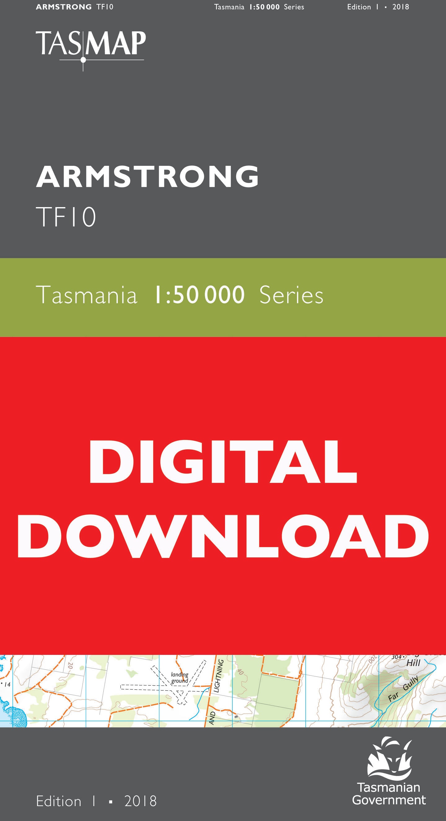Cover of digital Armstrong TF10 1:50 000 Series map