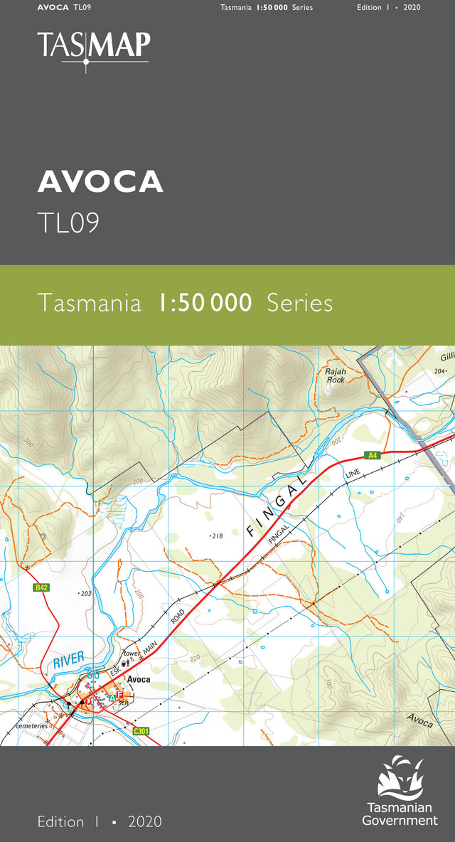Cover of Avoca TL09 1:50 000 Series map