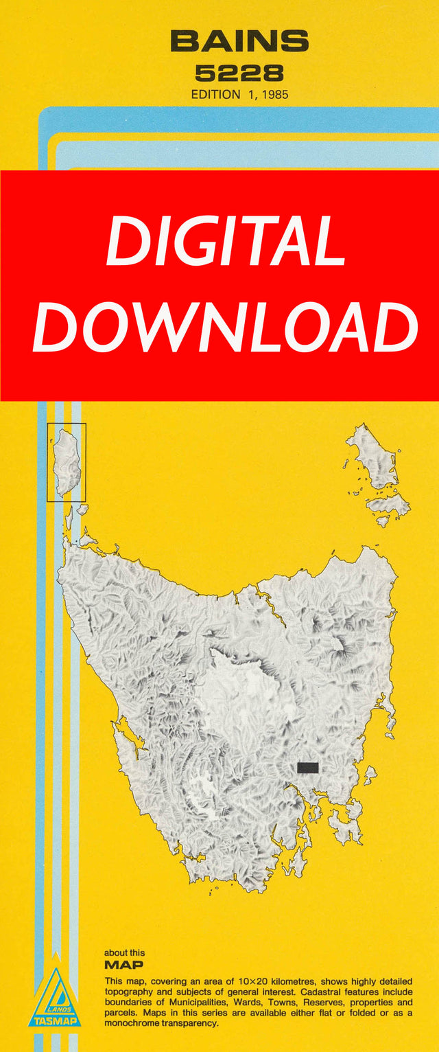 Cover of digital Bains 5228 1:25 000 map