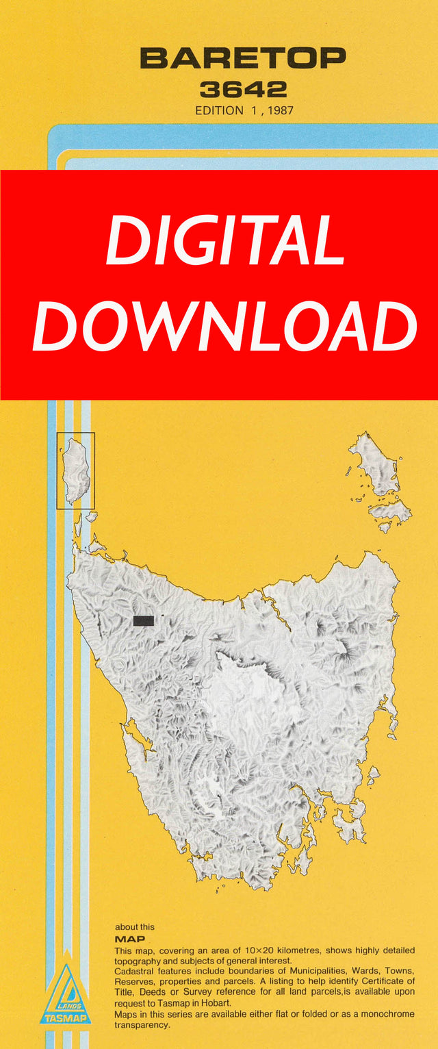 Cover of digital Baretop 3642 1:25 000 map