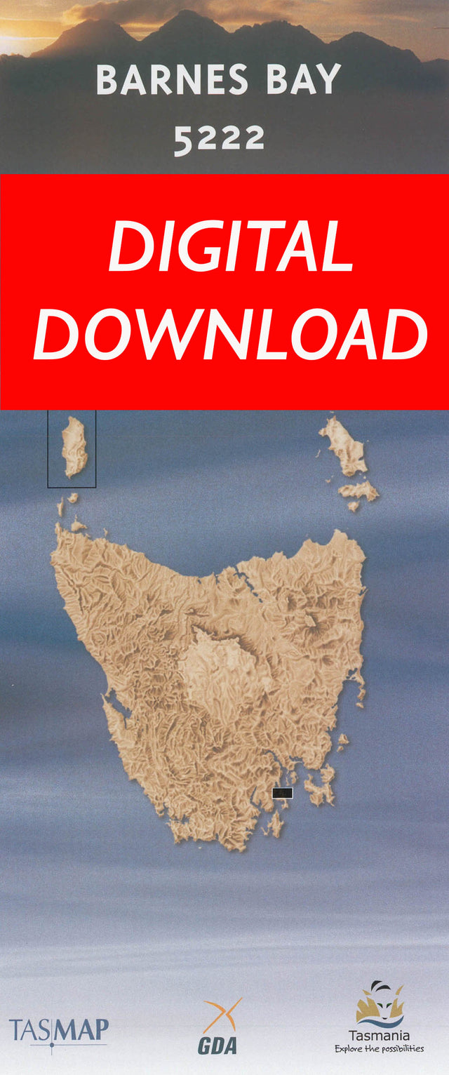 Cover of digital Barnes Bay 5222 1:25 000 map