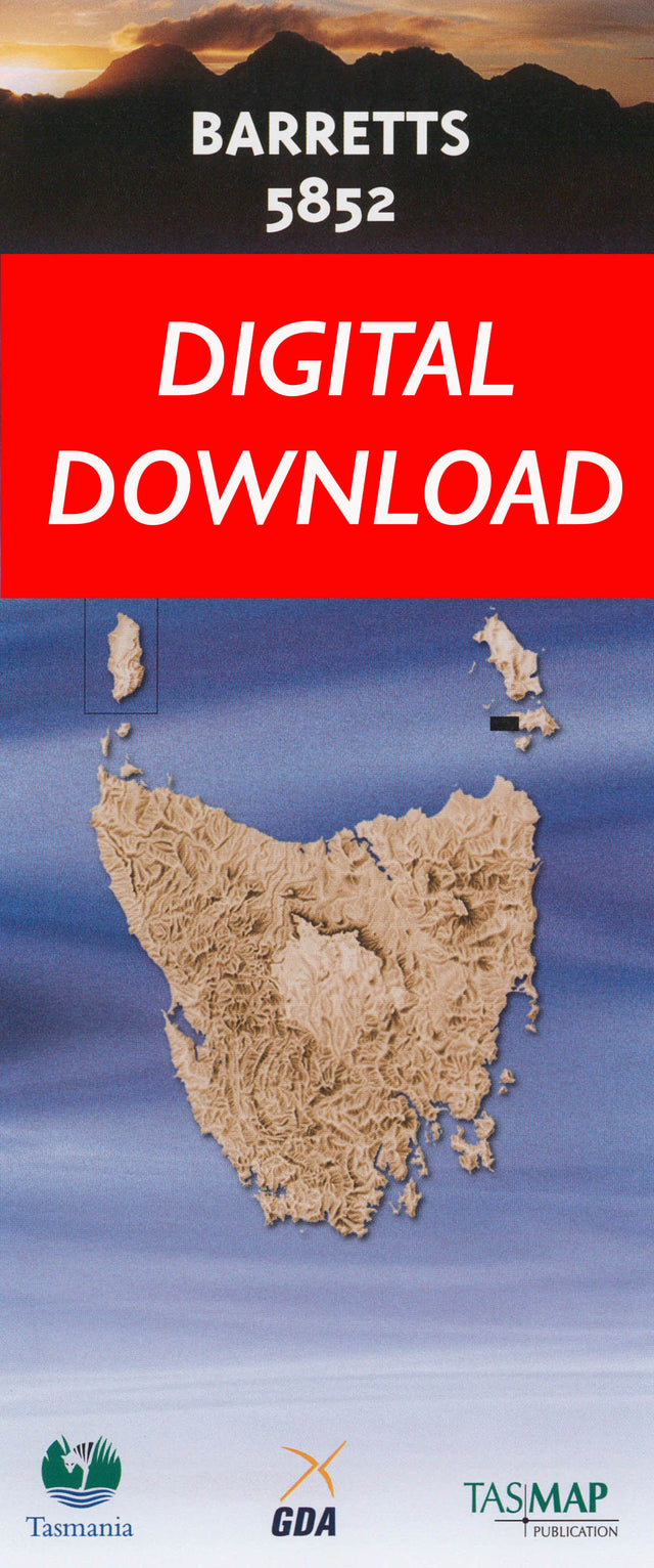 Cover of digital Barretts 5852 1:25 000 map