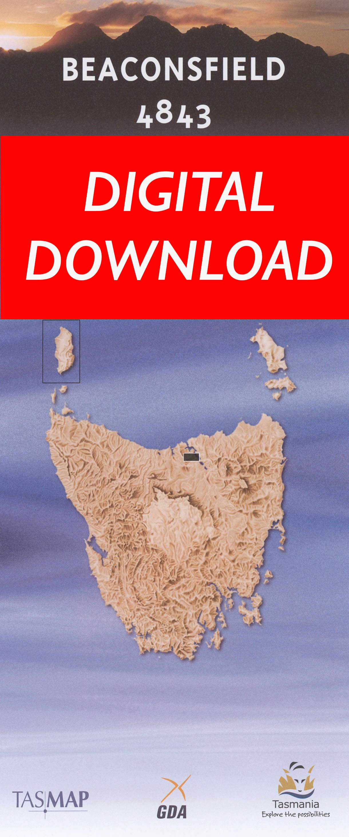 Cover of digital Beaconsfield 4843 1:25 000 map