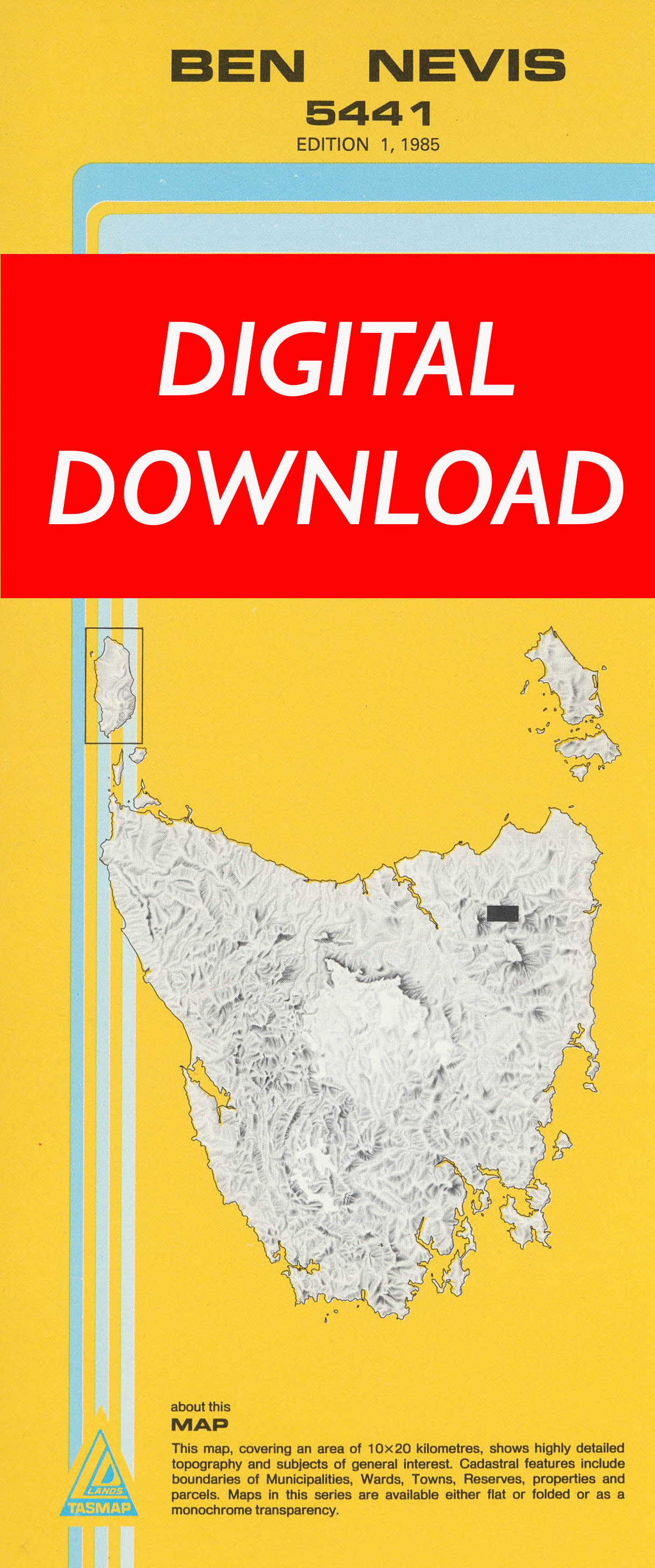 Cover of digital Ben Nevis 5441 1:25 000 map