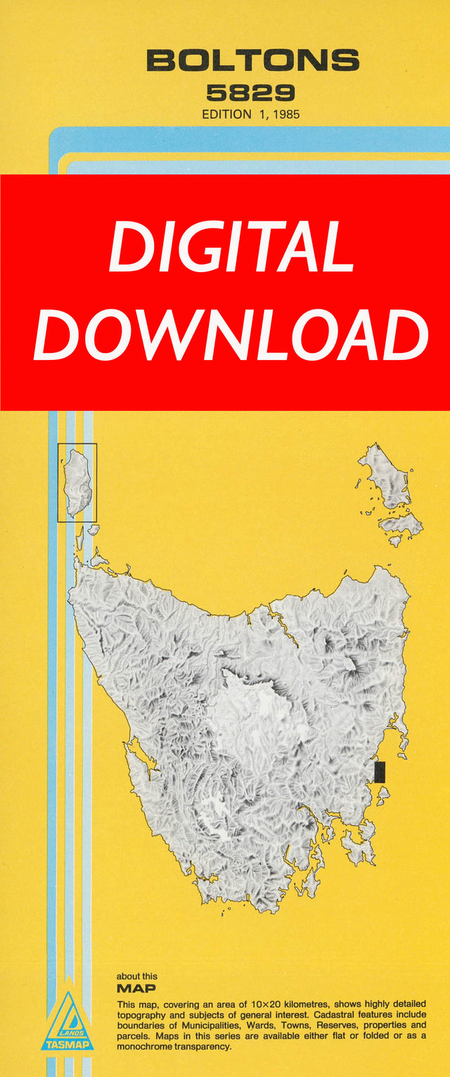 Cover of digital Boltons 5829 1:25 000 map