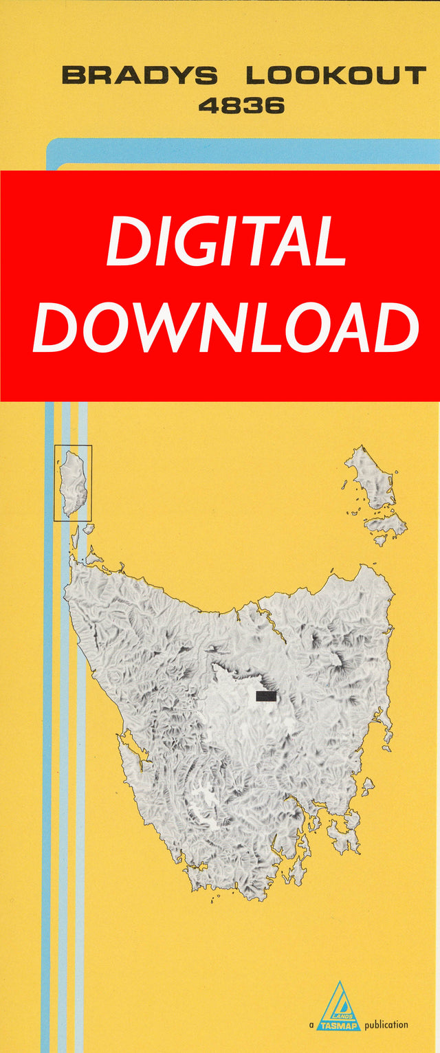Cover of digital Bradys Lookout 4836 1:25 000 map