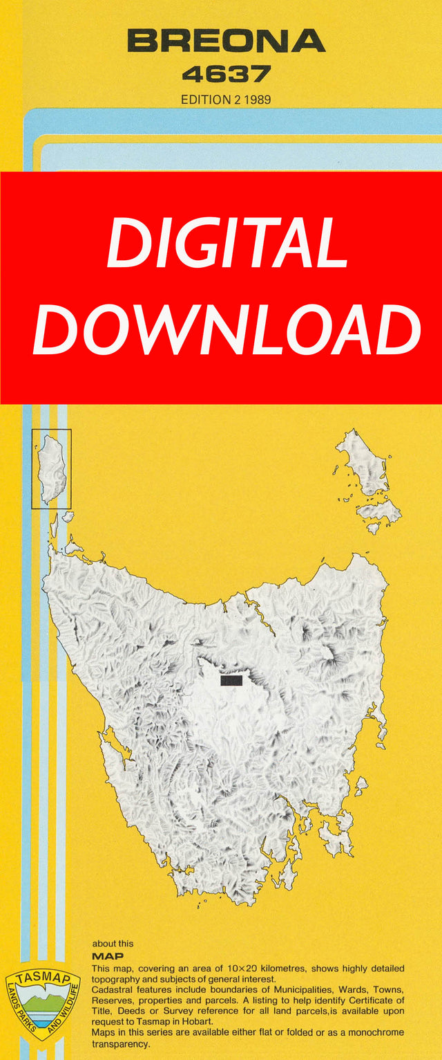 Cover of digital Breona 4637 1:25 000 map