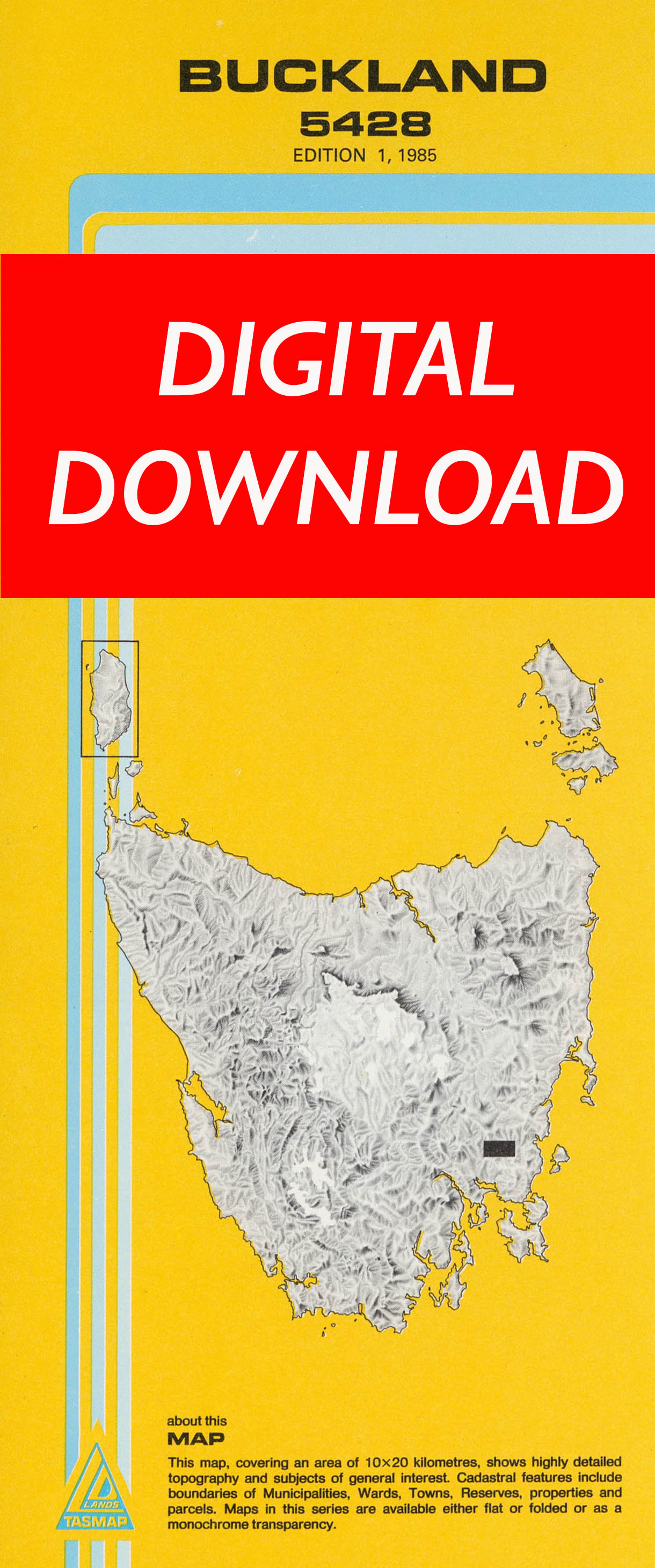 Cover of digital Buckland 5428 1:25 000 map