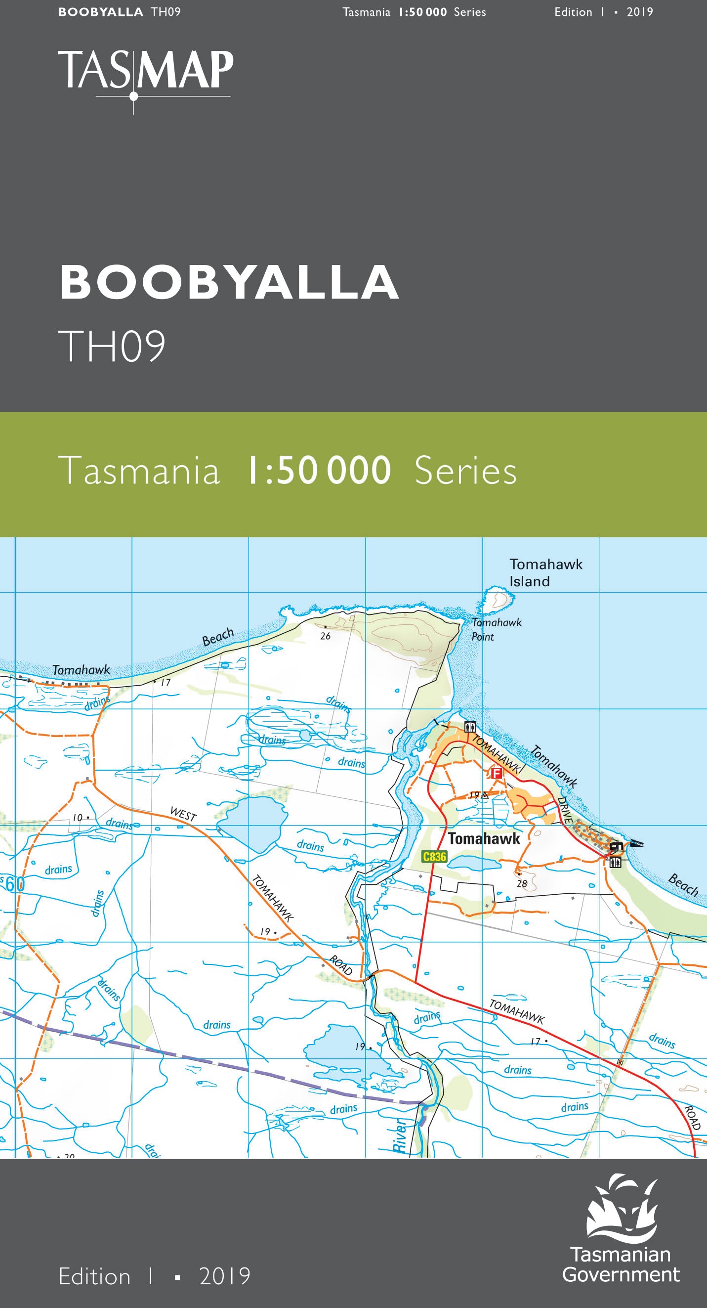 Cover of Boobyalla TH09 1:50 000 Series map