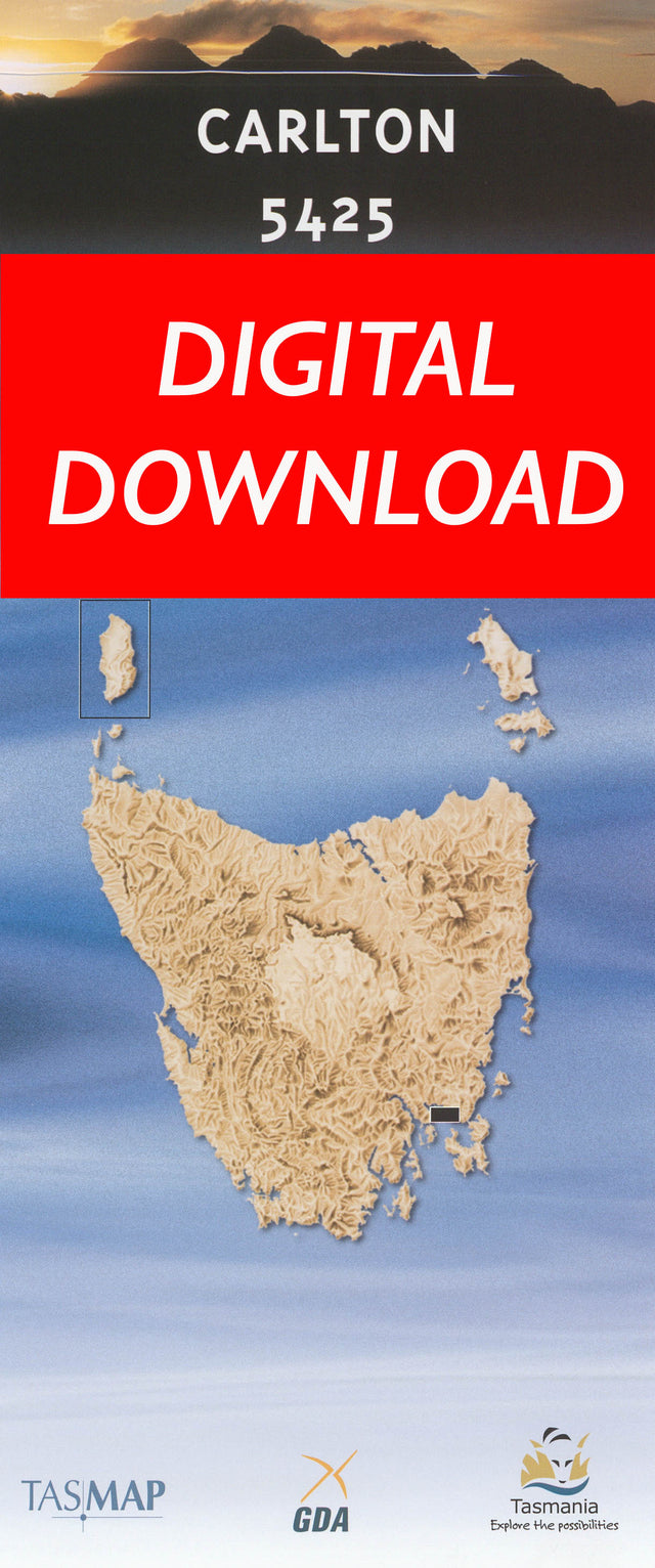 Cover of digital Carlton 5425 1:25 000 map