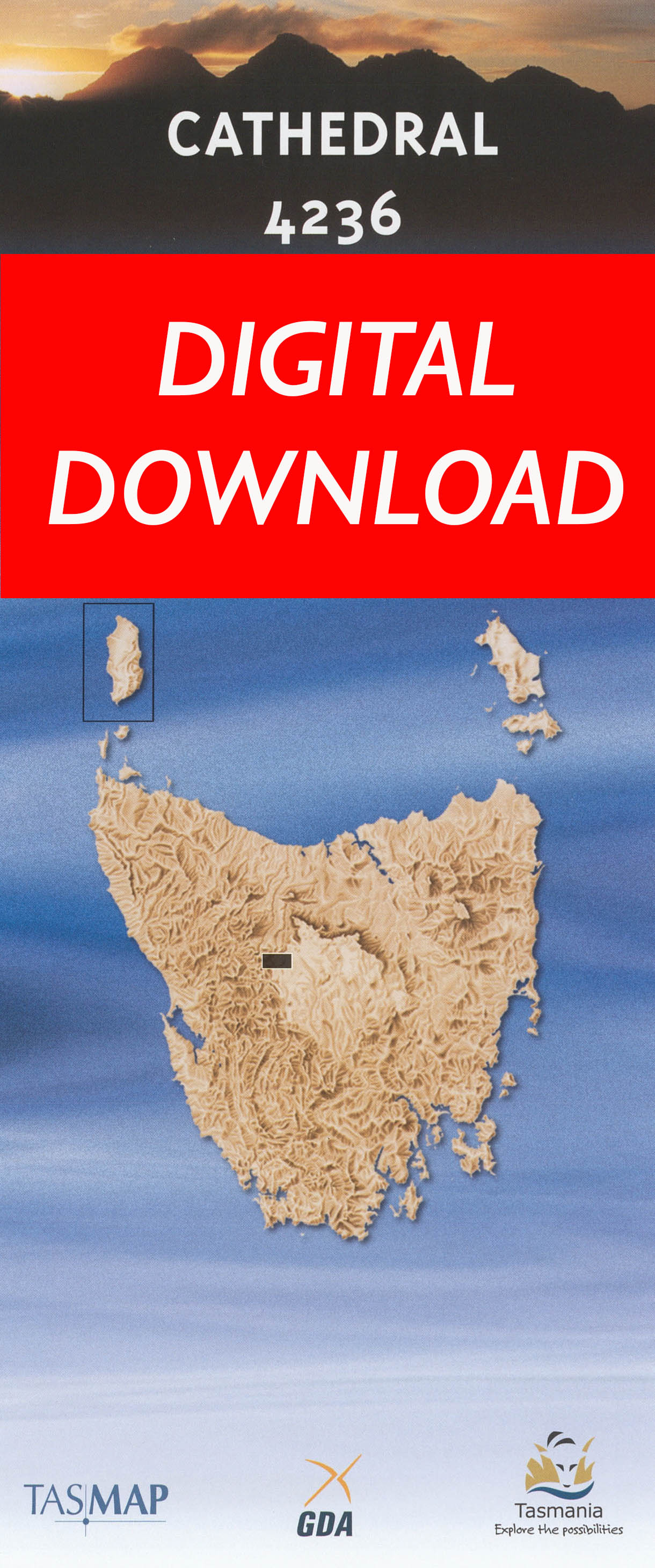 Cover of digital Cathedral 4236 1:25 000 map