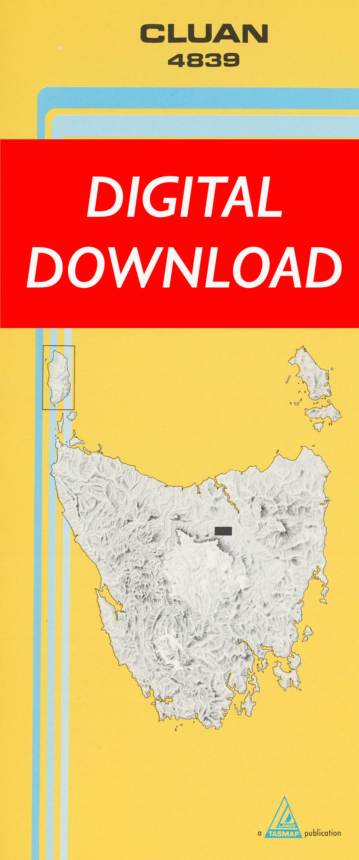 Cover of digital Cluan 4839 1:25 000 map