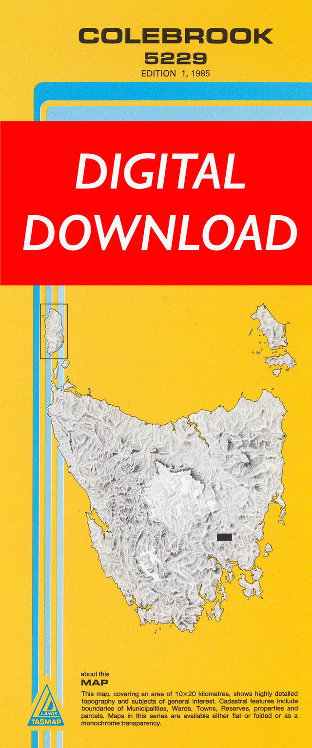 Cover of digital Colebrook 5229 1:25 000 map