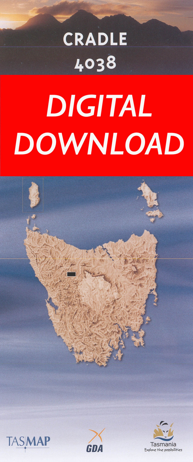 Cover of digital Cradle 4038 1:25 000 map