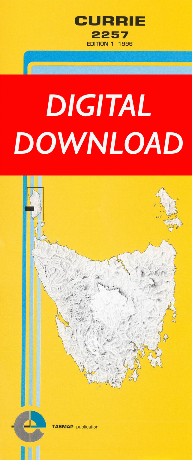 Cover of digital Currie 2257 1:25 000 map