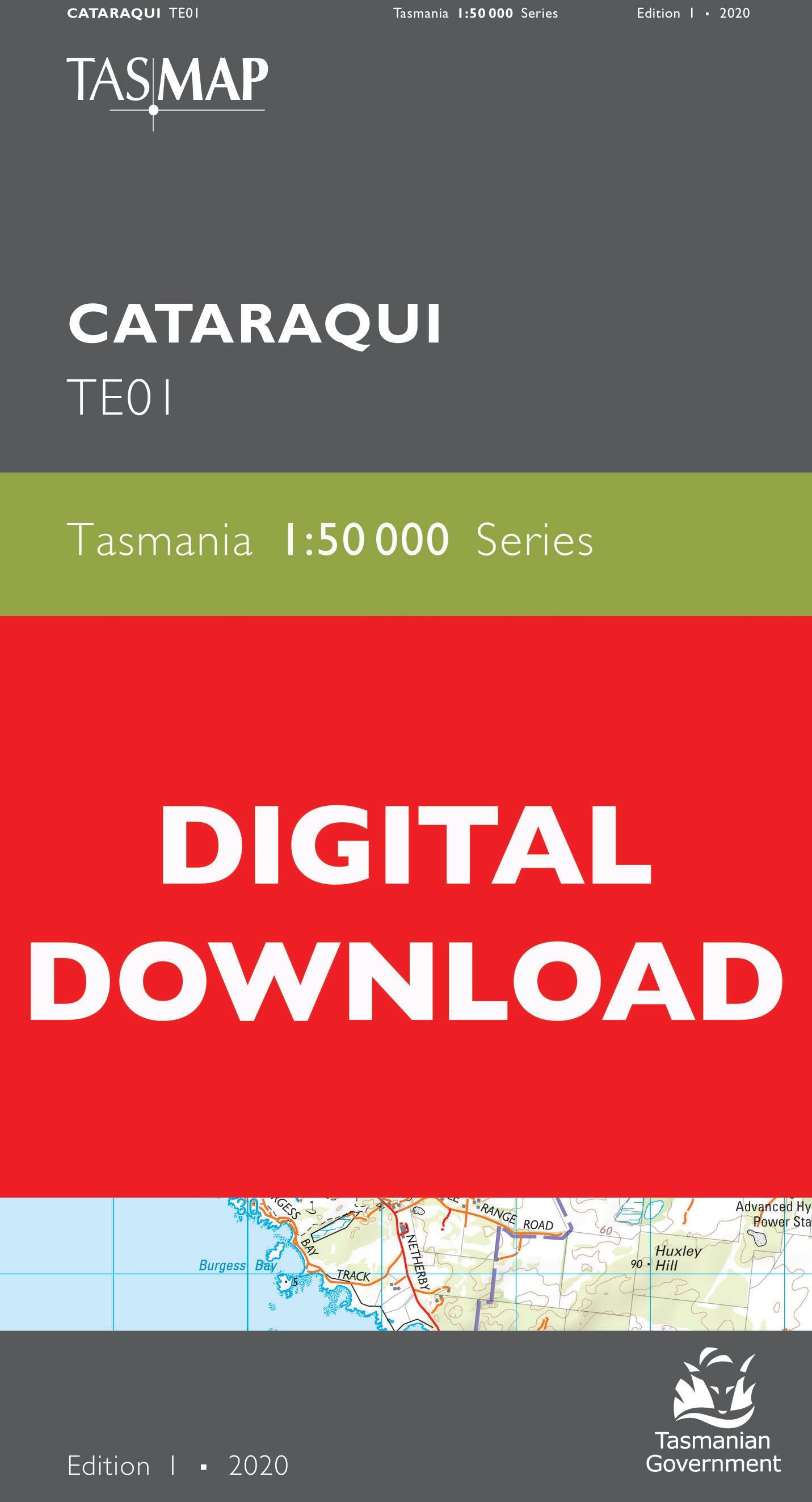 Cover of digital Cataraqui TE01 1:50 000 Series map