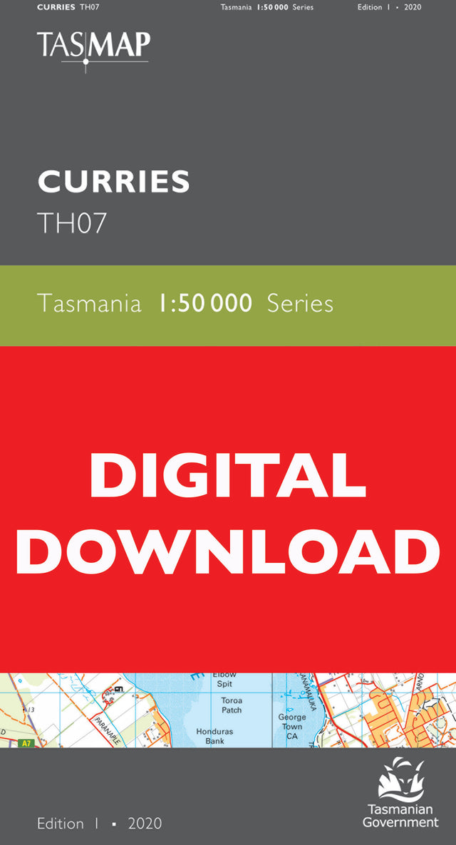 Cover of digital Curries TH07 1:50 000 Series map
