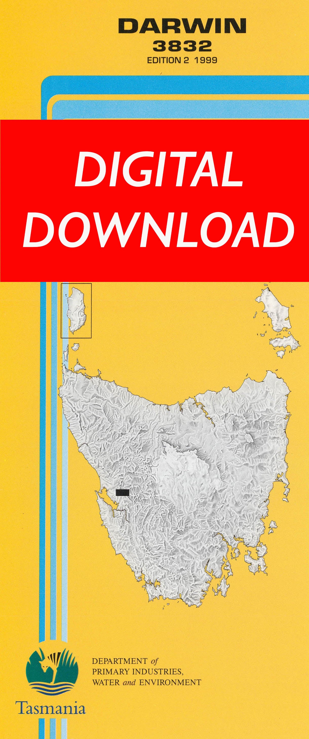 Cover of digital Darwin 3832 1:25 000 map
