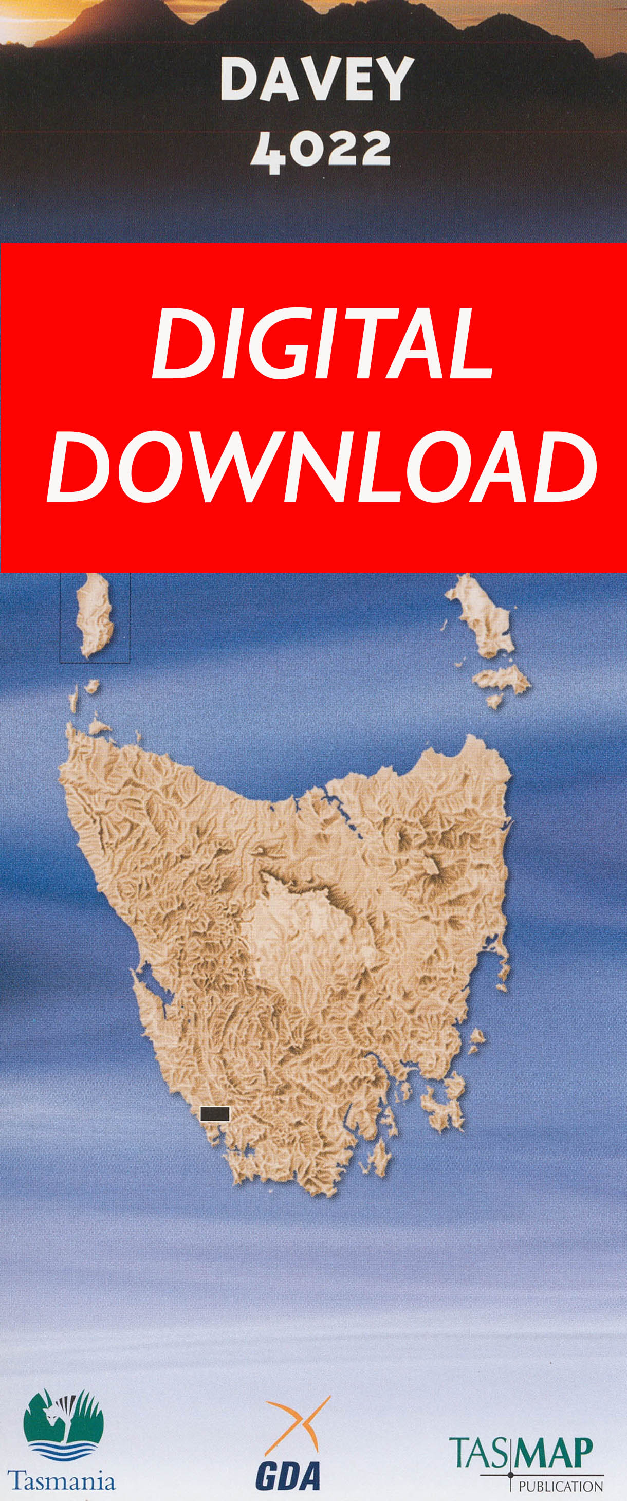 Cover of digital Davey 4022 1:25 000 map