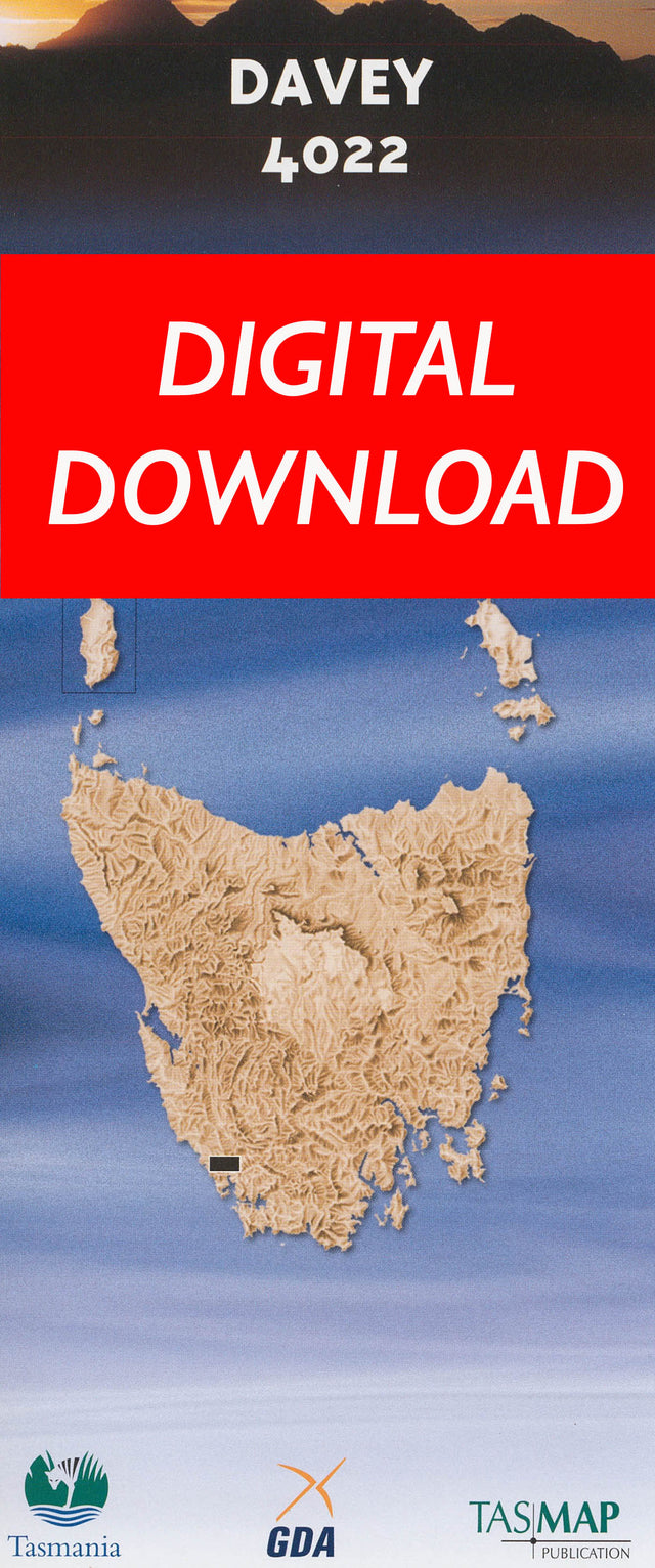 Cover of digital Davey 4022 1:25 000 map