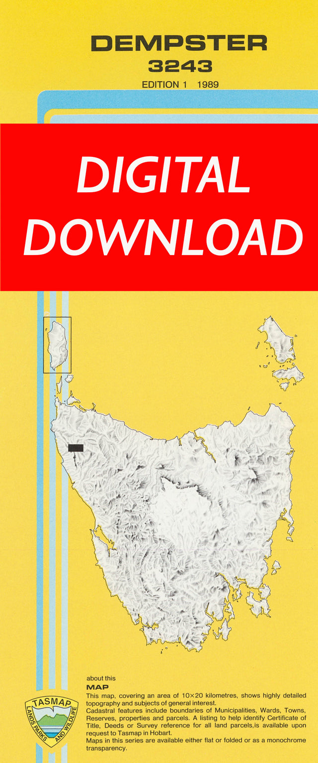Cover of digital Dempster 3243 1:25 000 map