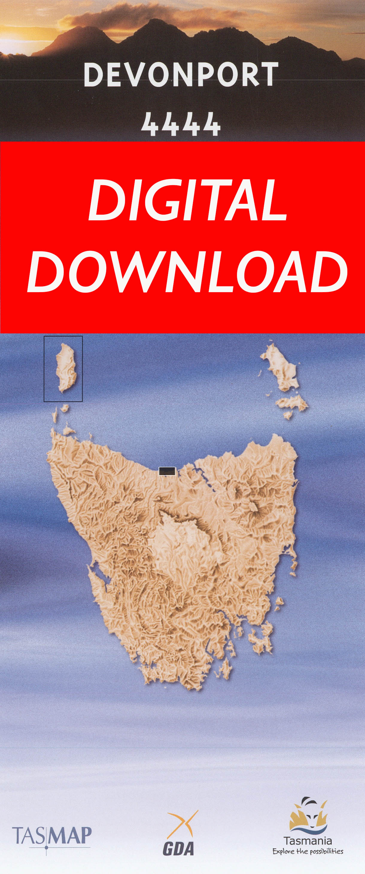 Cover of digital Devonport 4444 1:25 000 map
