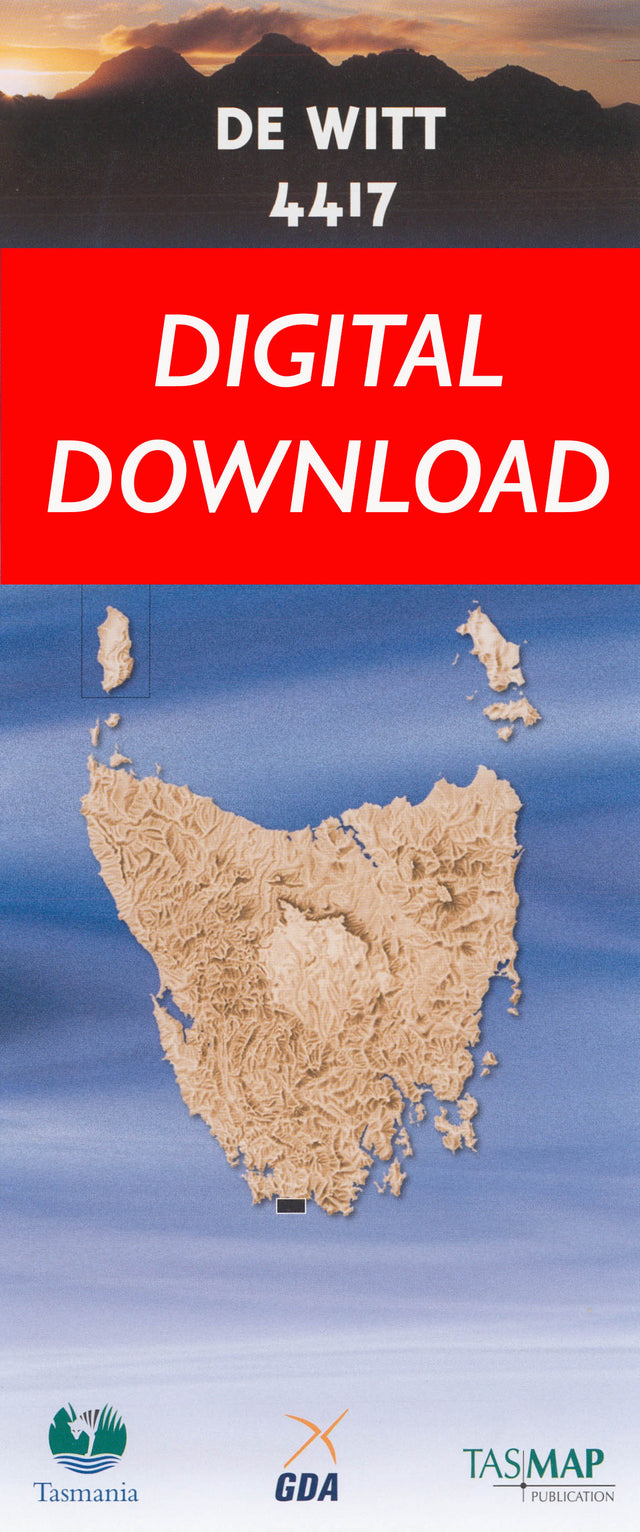 Cover of digital De Witt 4417 1:25 000 map