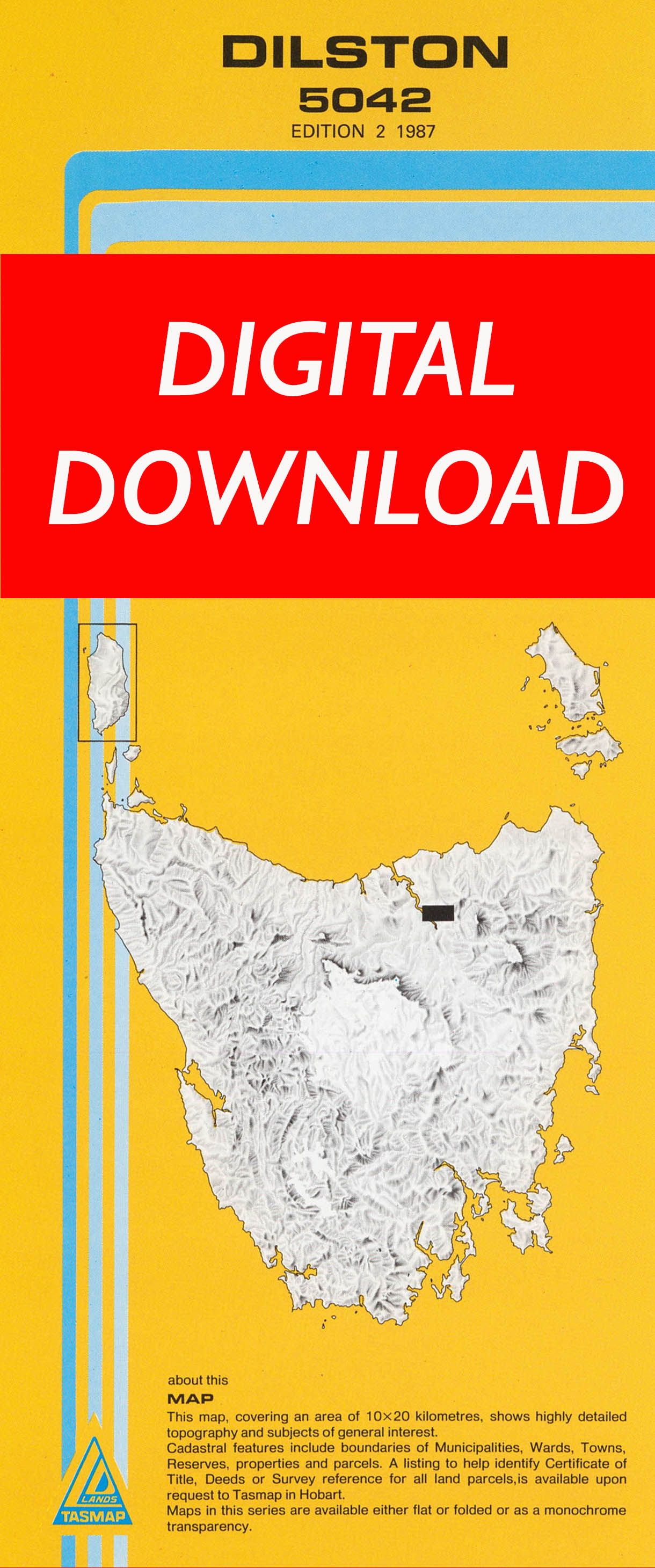 Cover of digital Dilston 5042 1:25 000 map