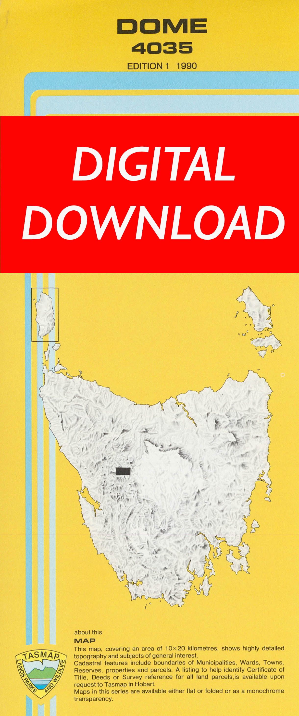 Cover of digital Dome 4035 1:25 000 map
