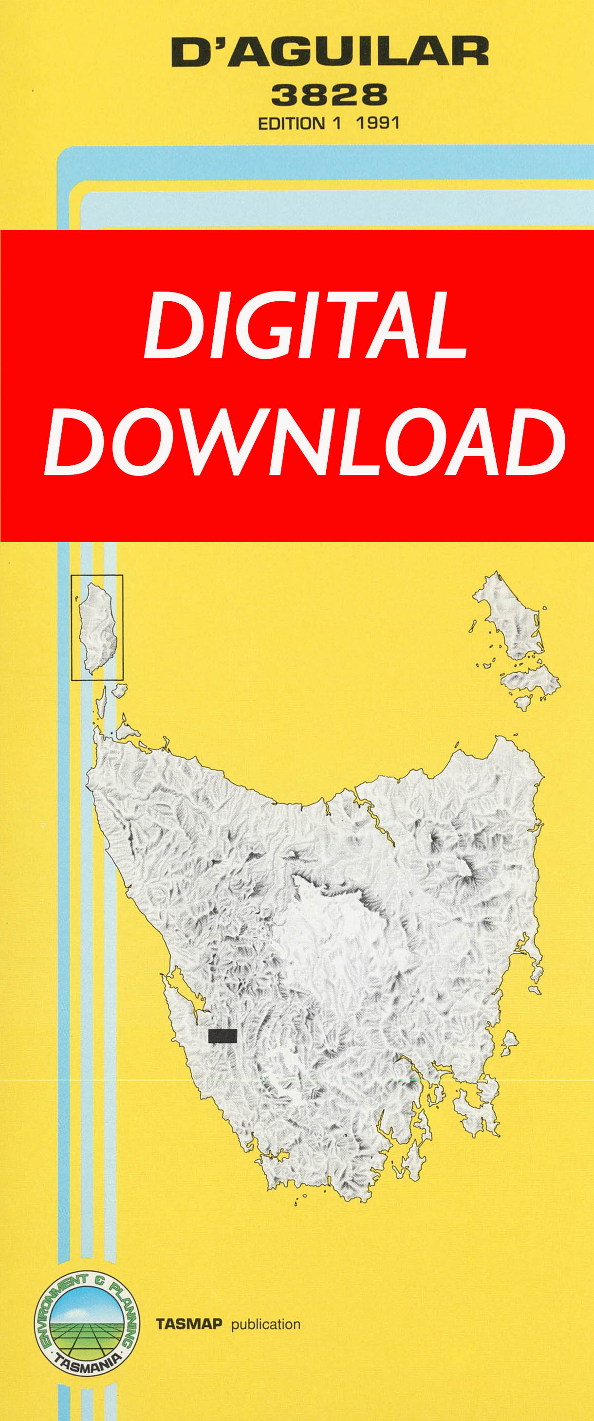 Cover of digital D'aguilar 3828 1:25 000 map