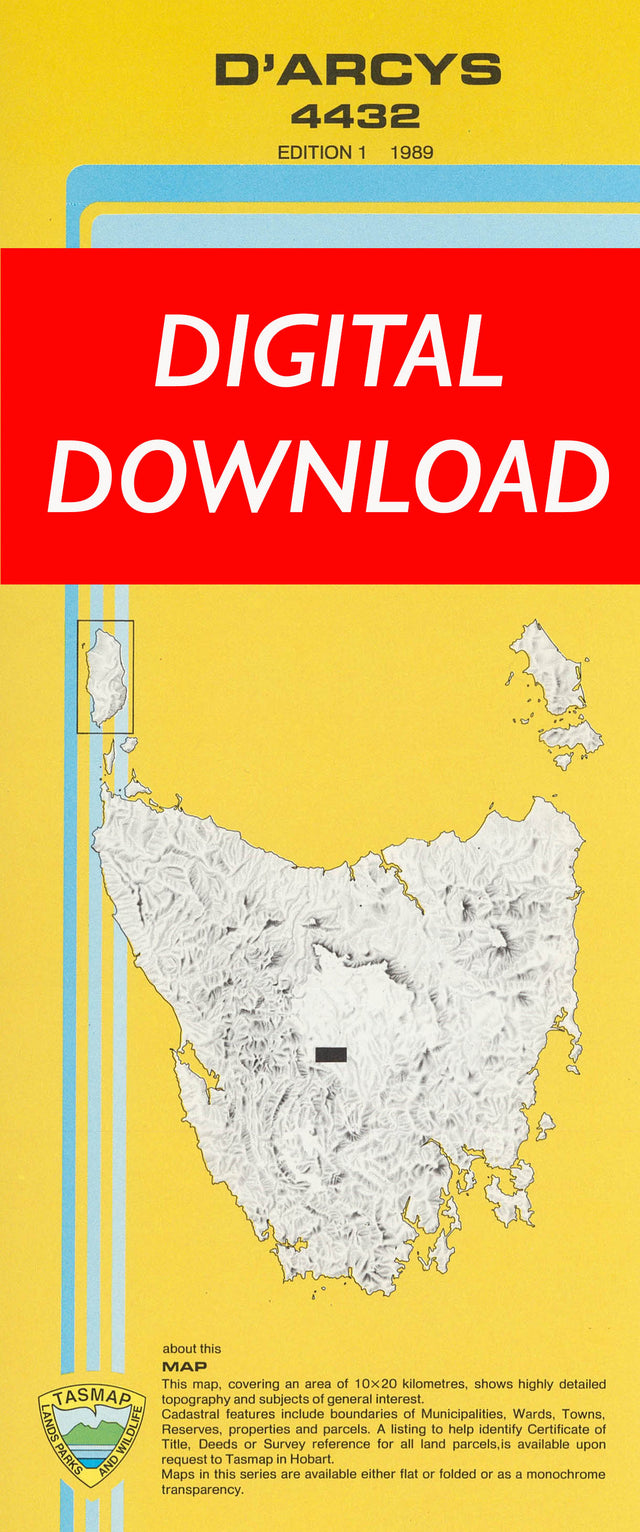 Cover of digital D'arcys 4432 1:25 000 map