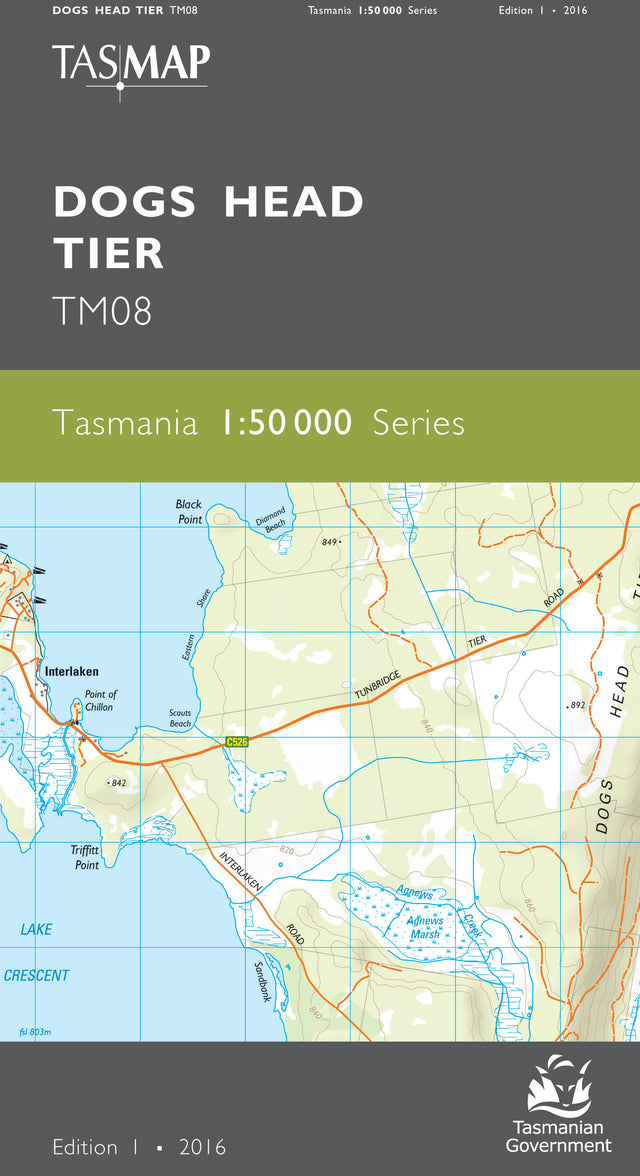 Cover of Dogs Head Tier TM08 1:50 000 Series map