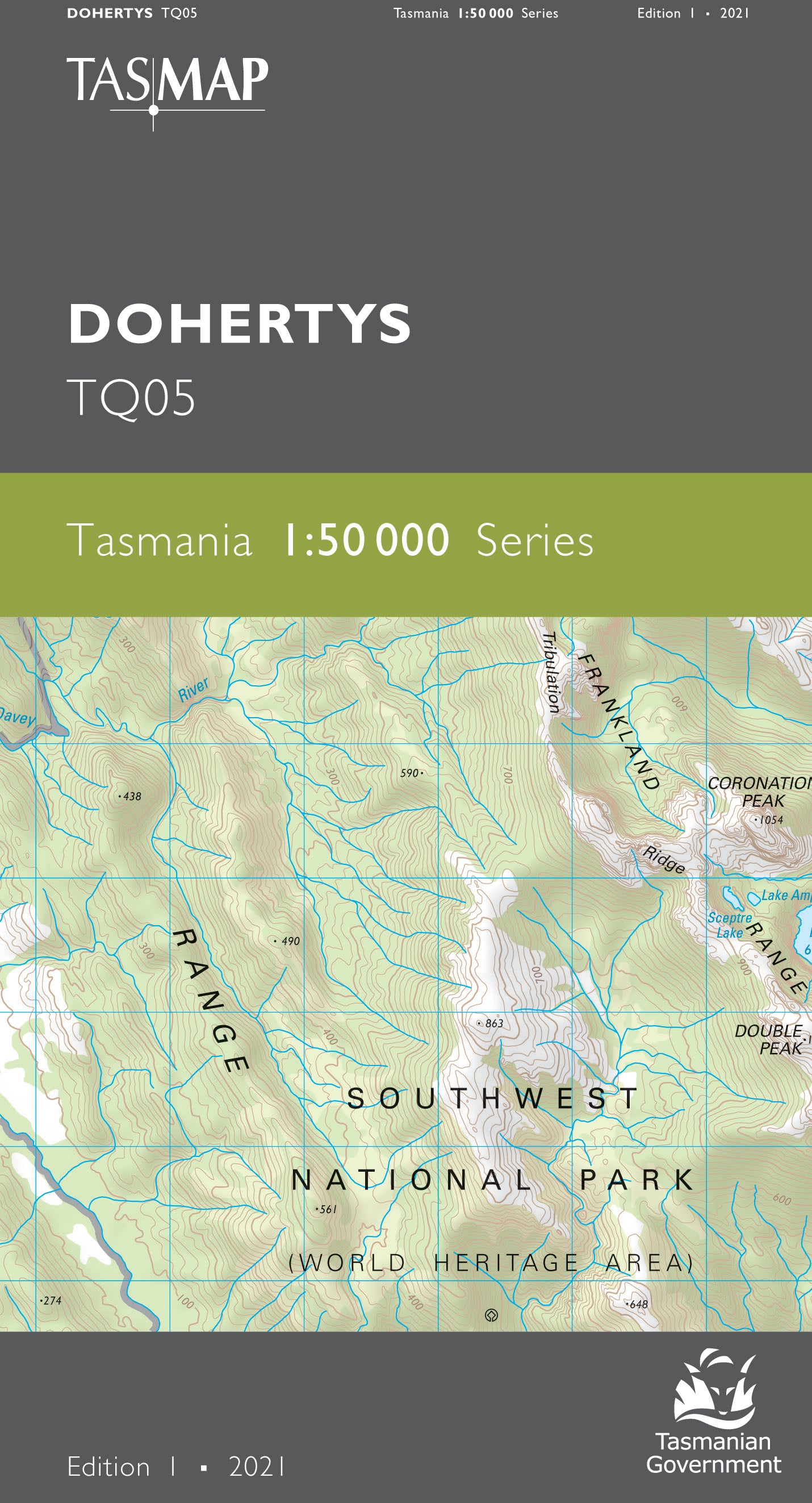 Cover of Dohertys TQ05 1:50 000 Series map