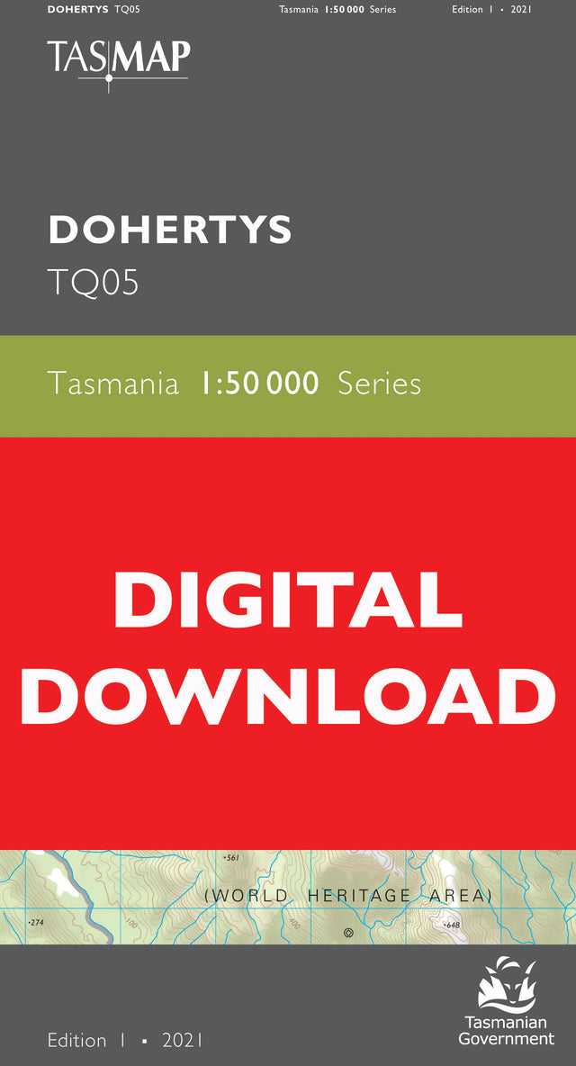 Cover of digital Dohertys TQ05 1:50 000 Series map