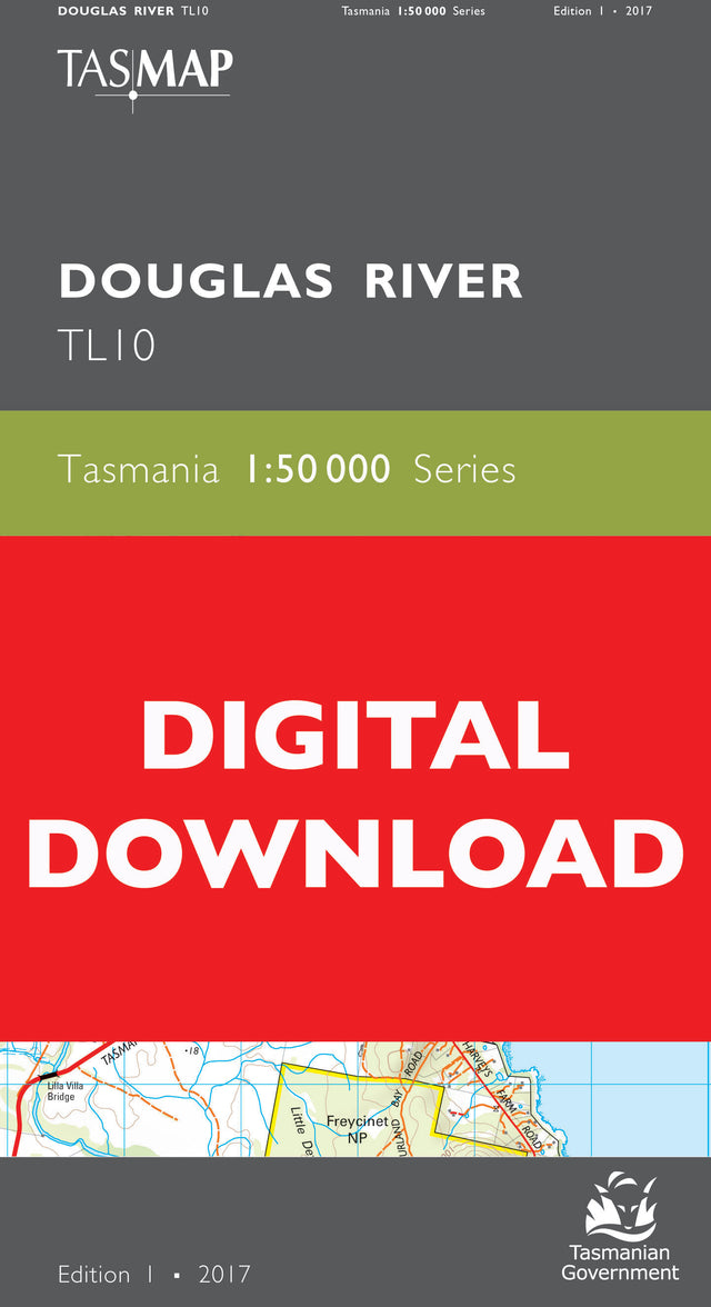 Cover of digital Douglas River TL10 1:50 000 Series map