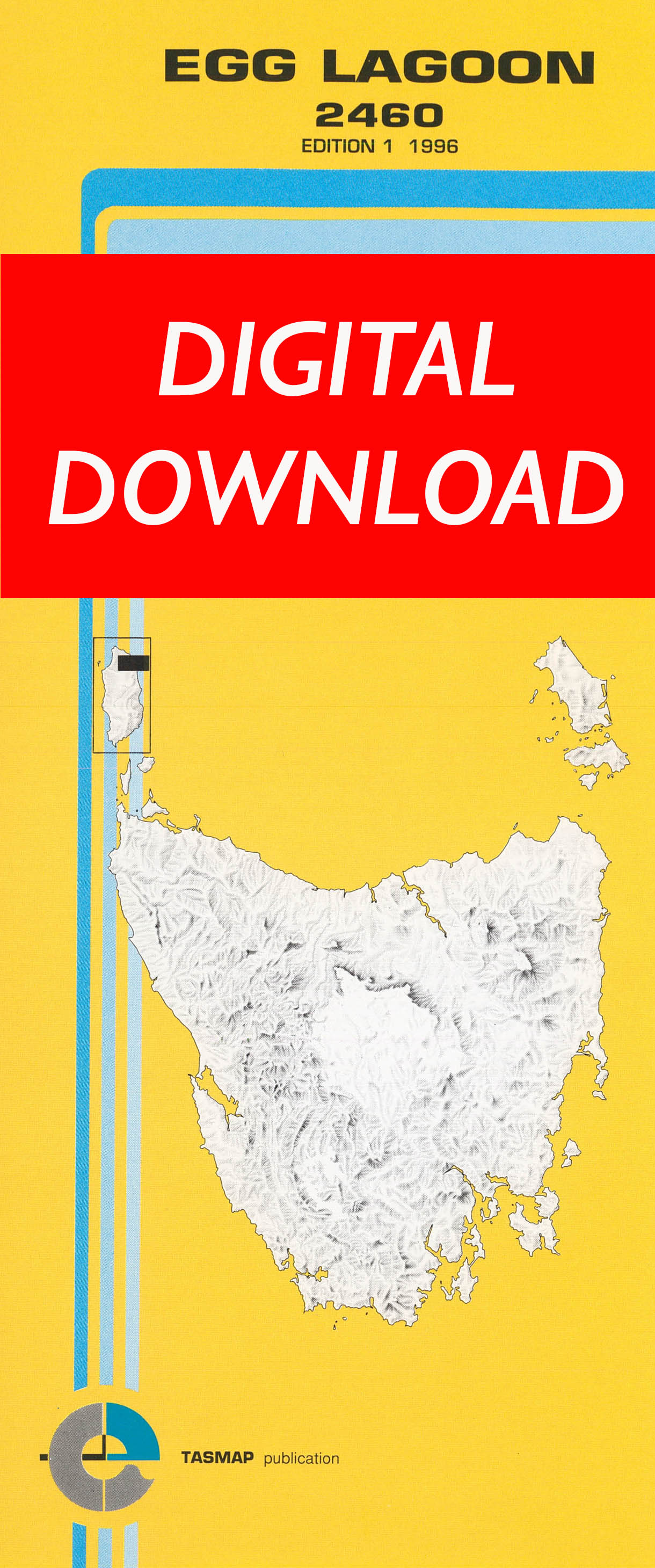 Cover of digital Egg Lagoon 2460 1:25 000 map