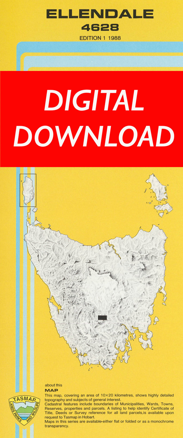 Cover of digital Ellendale 4628 1:25 000 map