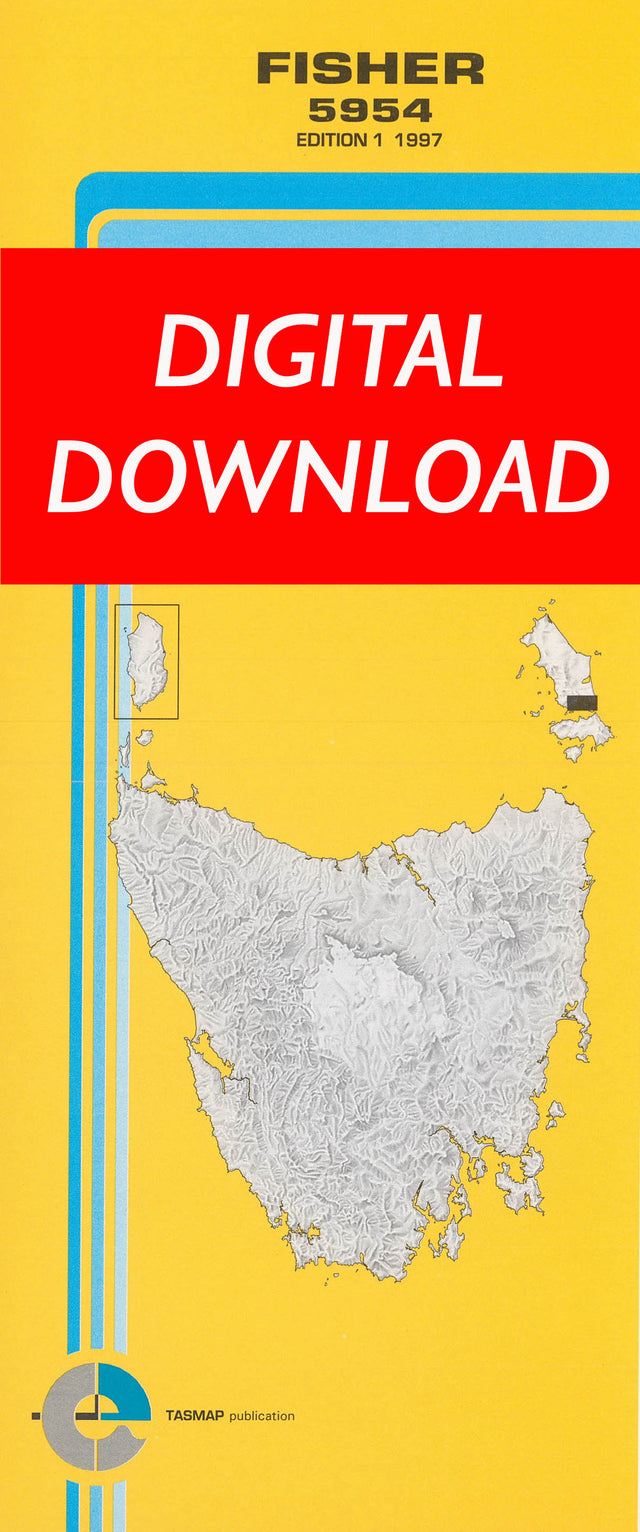 Cover of digital Fisher 5954 1:25 000 map