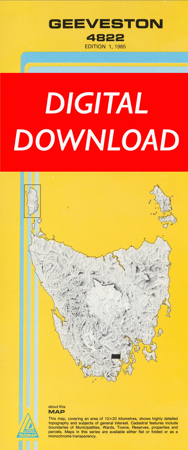 Cover of digital Geeveston 4822 1:25 000 map