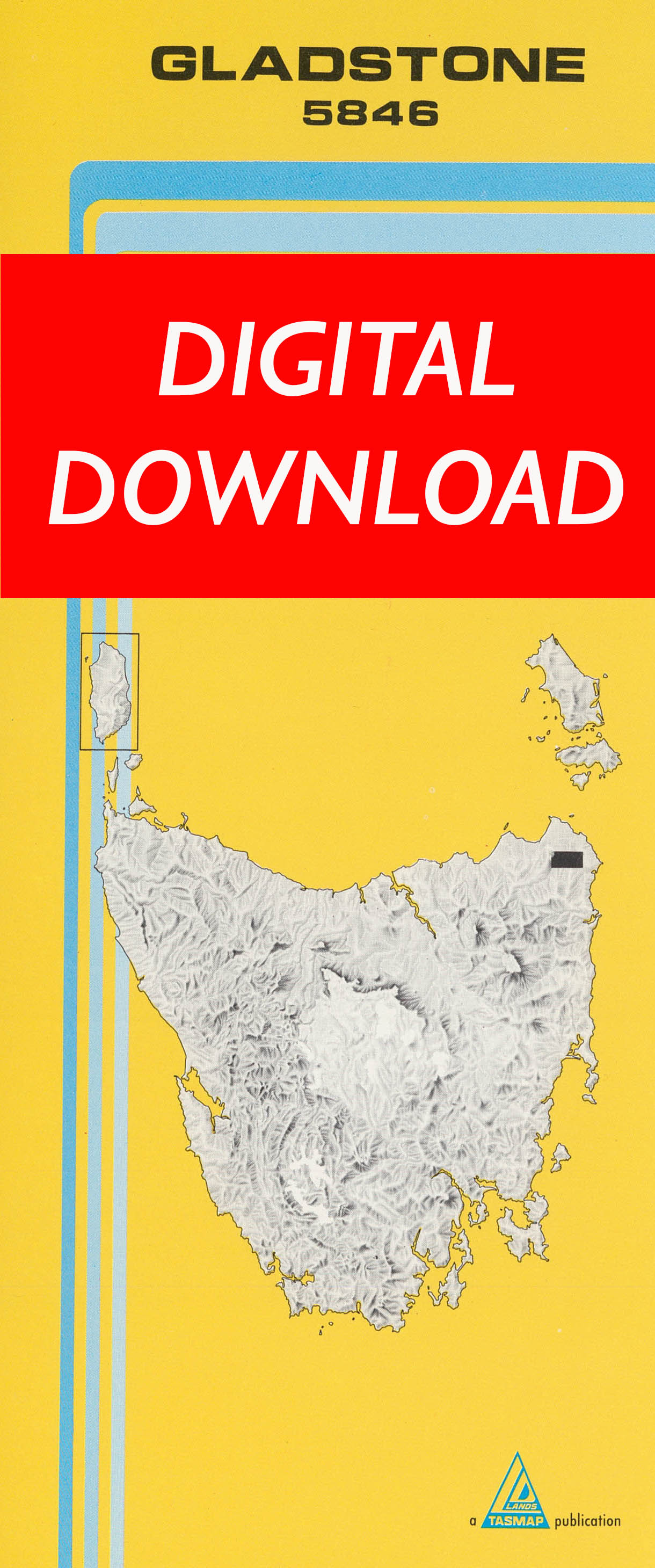 Cover of digital Gladstone 5846 1:25 000 map
