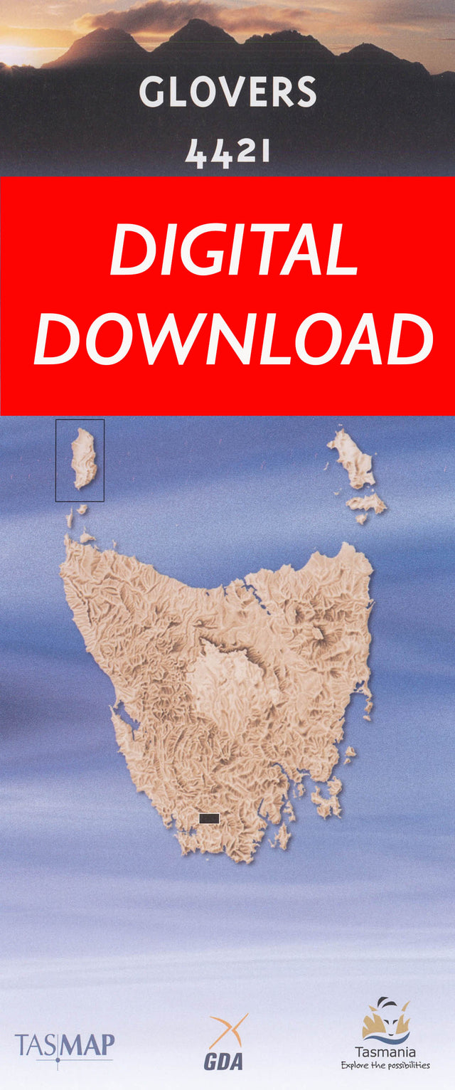 Cover of digital Glovers 4421 1:25 000 map