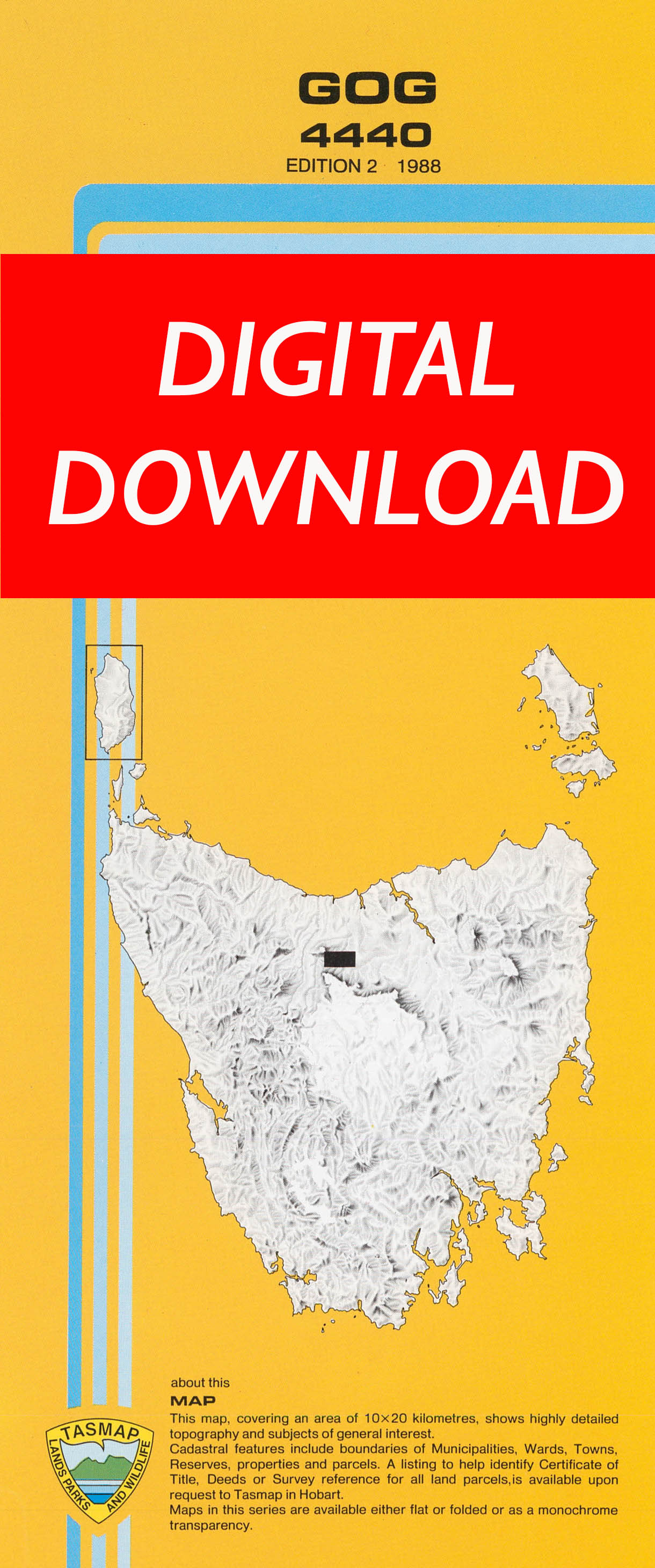 Cover of digital Gog 4440 1:25 000 map