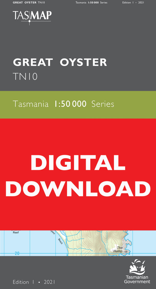 Cover of digital Great Oyster TN10 1:50 000 Series map