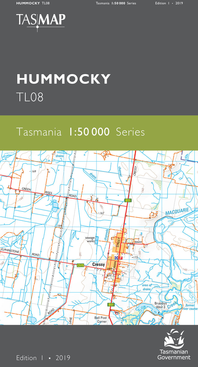 Cover of Hummocky TL08 1:50 000 Series map