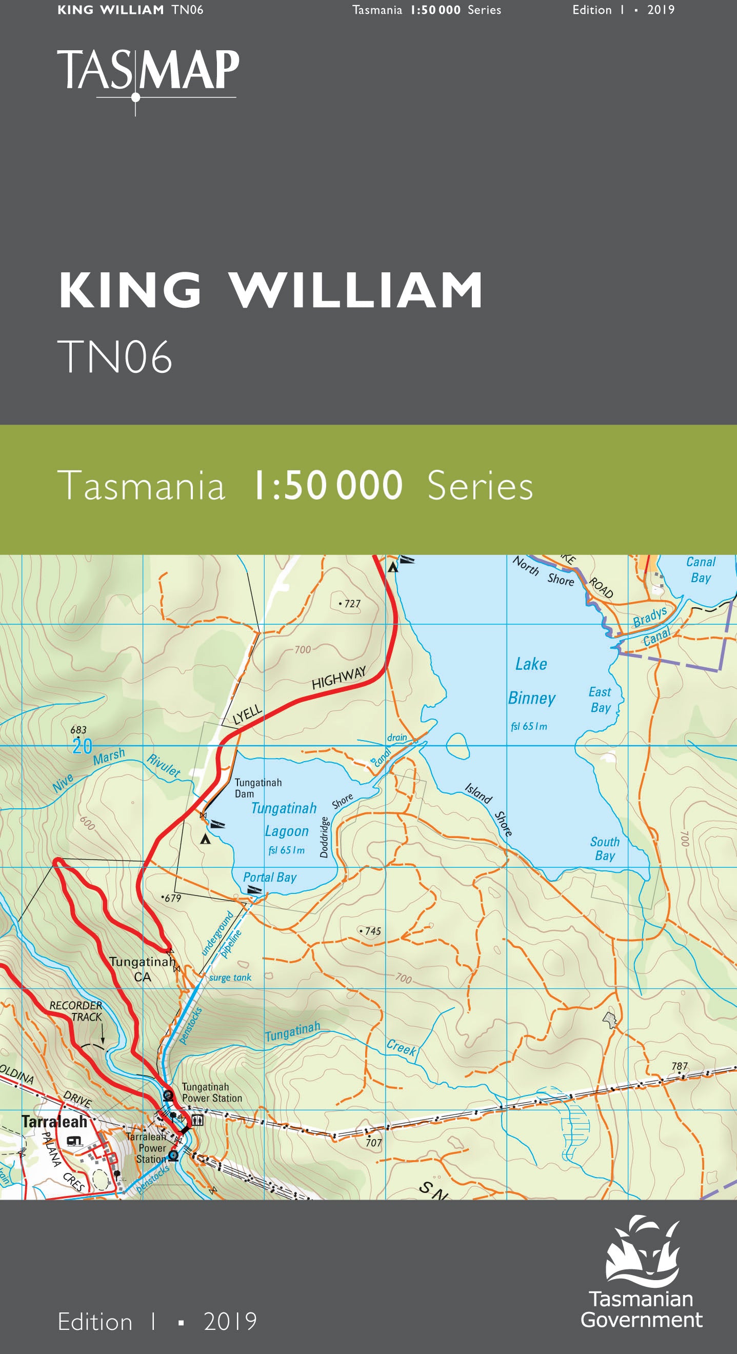Cover of King William TN06 1:50 000 Series map