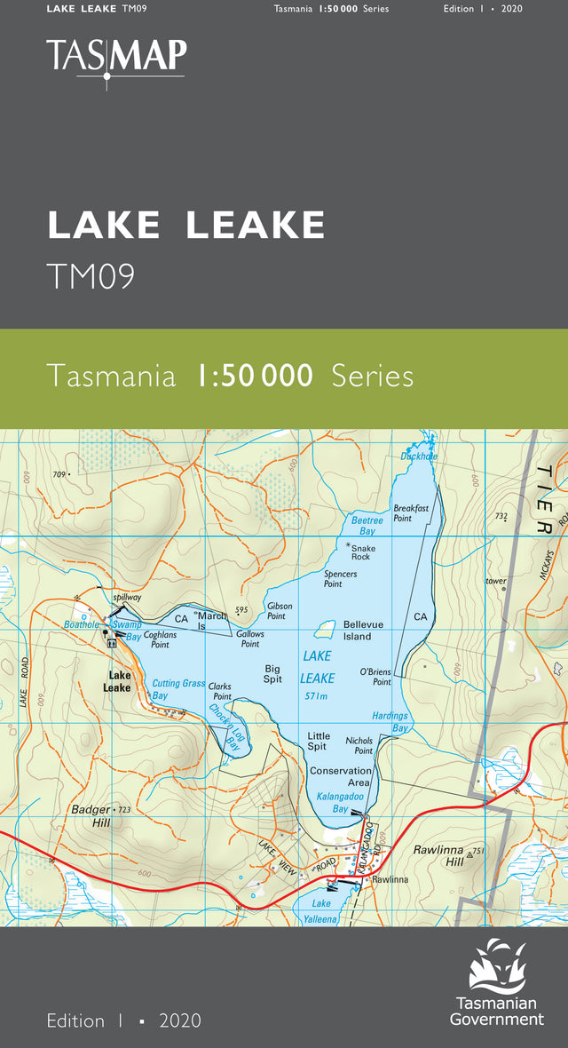 Cover of Lake Leake TM09 1:50 000 Series map