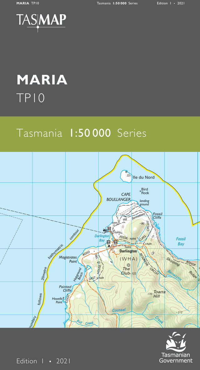Cover of Maria TP10 1:50 000 Series map