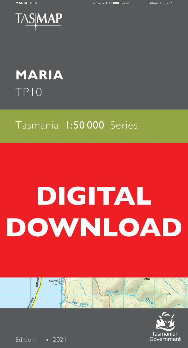 Cover of digital Maria TP10 1:50 000 Series map