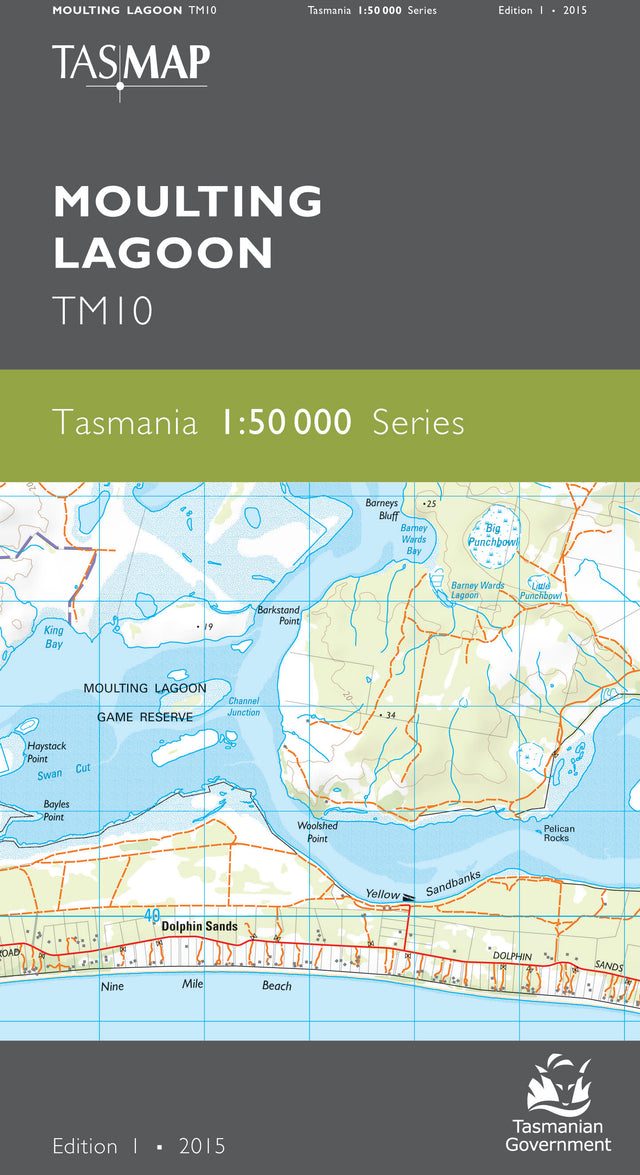 Cover of Moulting Lagoon TM10 1:50 000 Series map
